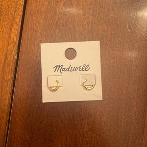Brand new gold Madewell hoops